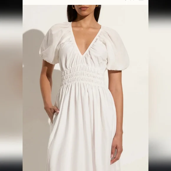 NWT FAITHFULL THE BRAND Teatro Midi Dress. US Size 8 - Picture 9 of 9